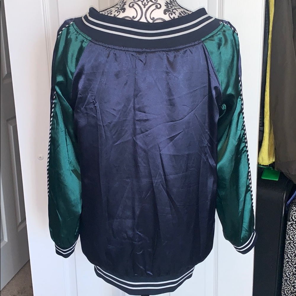 Akua by Jaase Satin Bomber Jacket - Picture 10 of 10